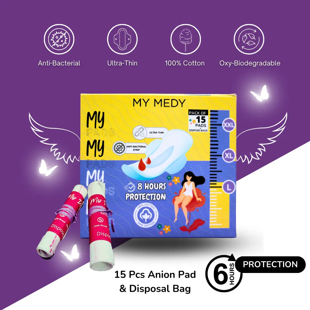 MY Anion Pad – Antibacterial Sanitary Napkins & Disposal Bags (Box of 15) cover image